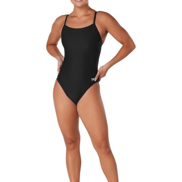 NWT Speedo ProLT Eco Solid Flyback One Piece Swimsuit 14/40 - Picture 3 of 12